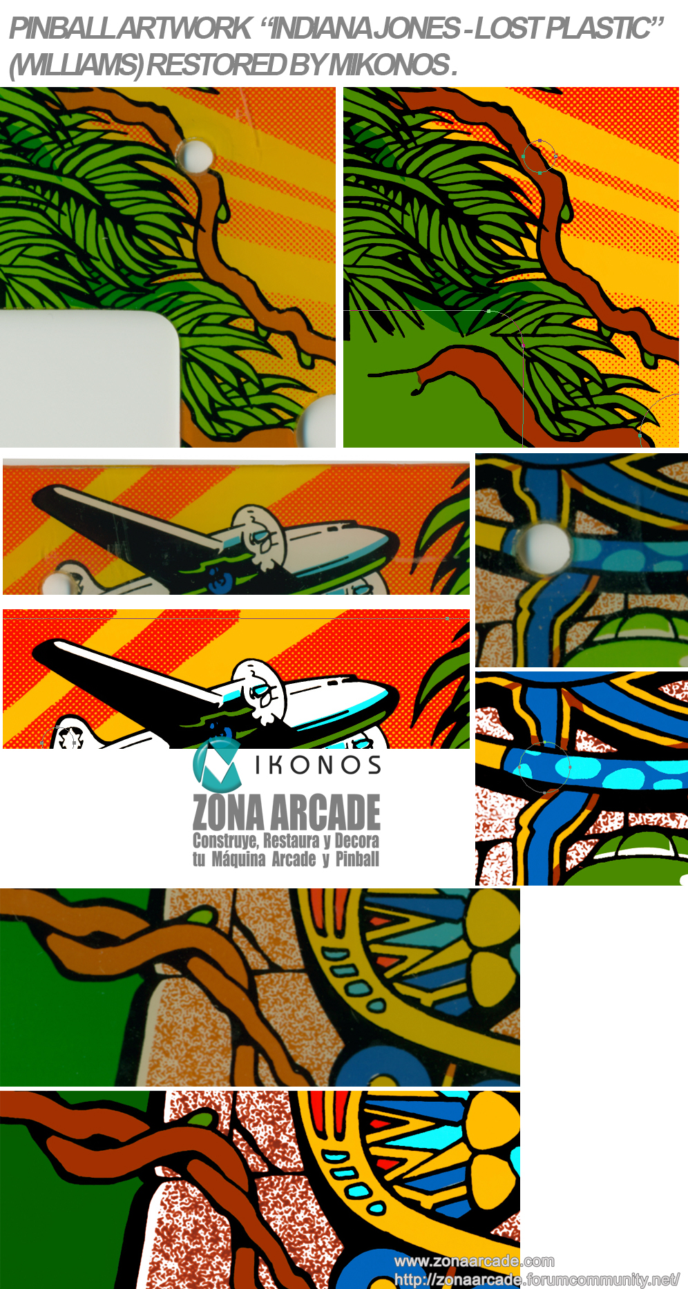 "INDIANA JONES PINBALL LOST PLASTIC ART 311773ASP" (WILLIAMS) in